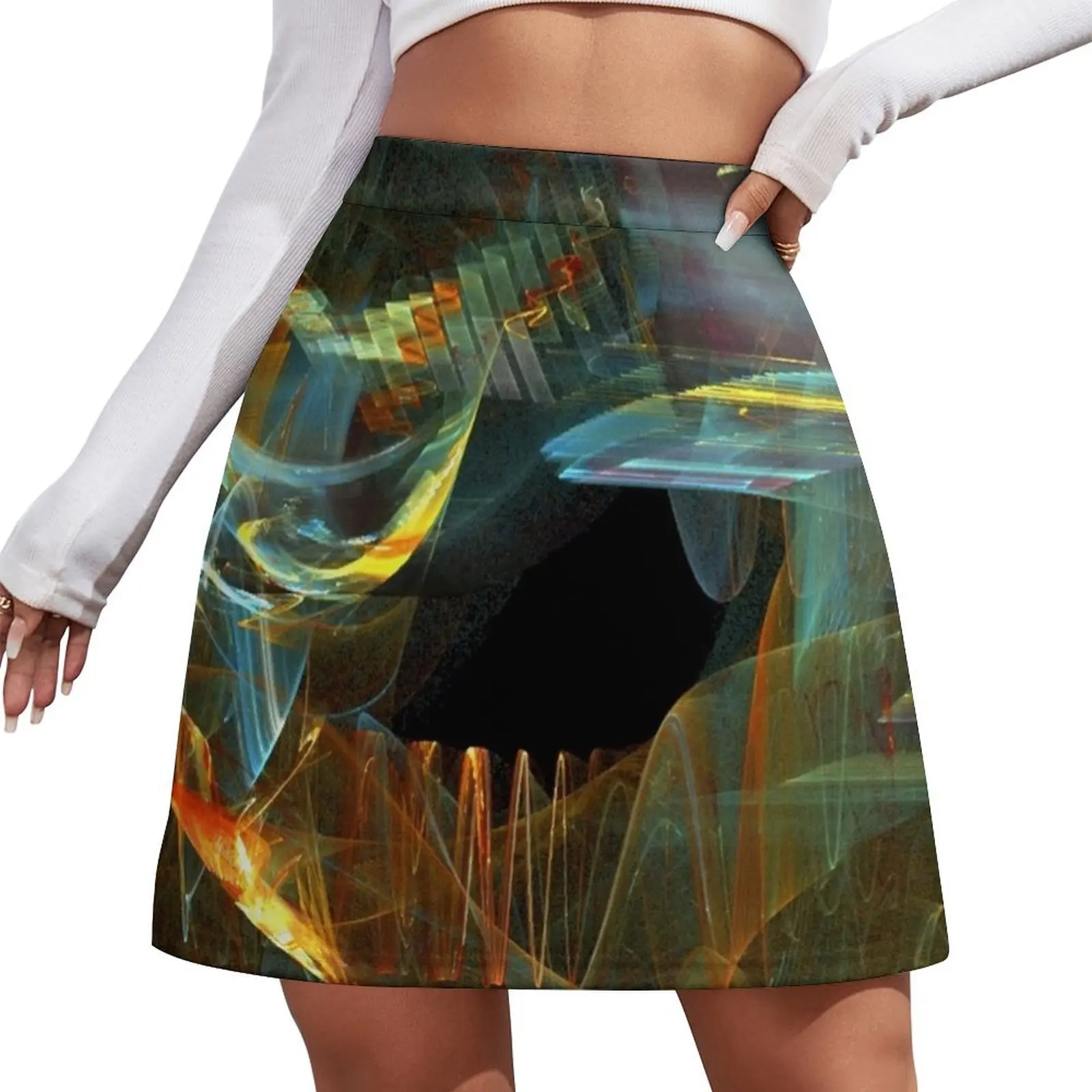 Fibrillation! Mini Skirt women's stylish skirts Female dress fairy grunge Women's skirt