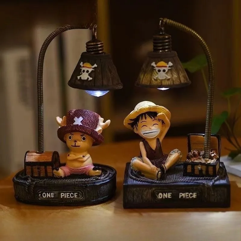

One Piece Creative Animation Cute Peripheral Luffy Chopper Bedside Lamp Kawaii Cartoon Personalized Night Light Gift Wholesale