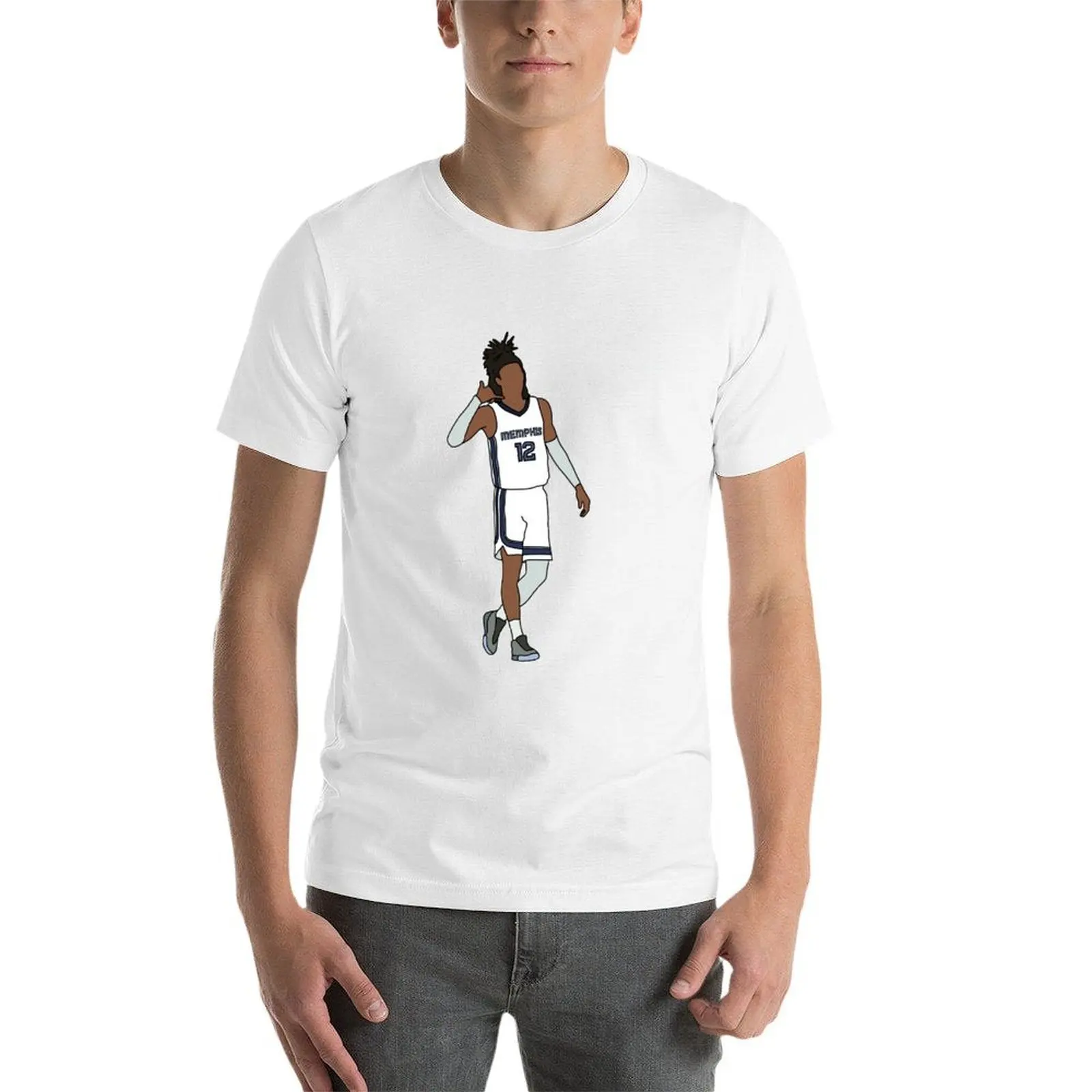 تي شيرت Ja Morant تي شيرت للرجال تي شيرت برسومات الرسوم المتحركة تي شيرت كبير الحجم