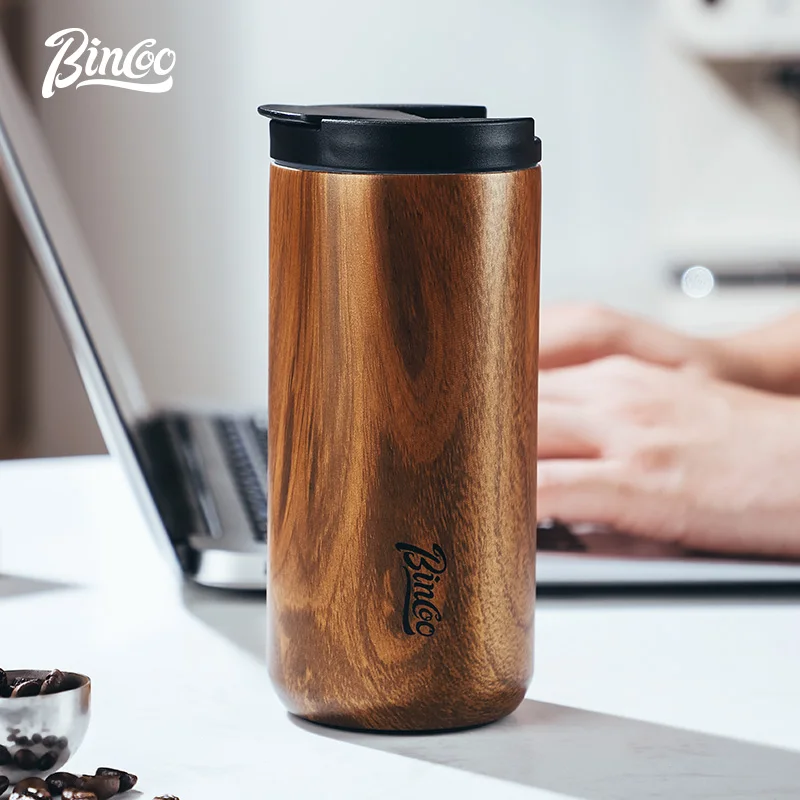 Bincoo 550ML Stainless Steel Coffee Cup Thermos Bottle Insulated Water Coffee Travel Mug Termo Cafe for Hot And Cold Beverages