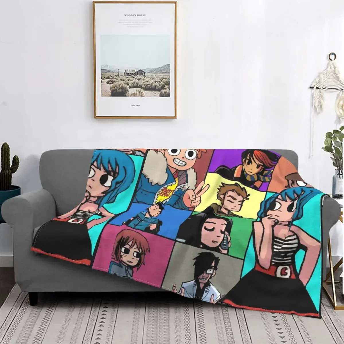 Scott Pilgrim Universe Blankets Fleece Funny Warm Throw Blanket for Home Spring/Autumn