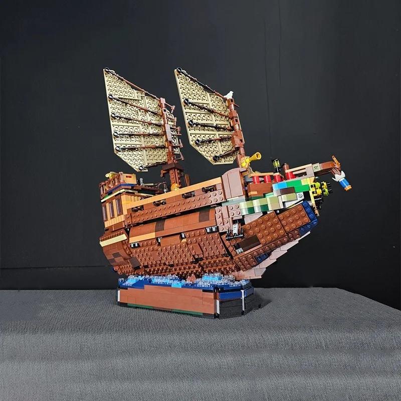 1891개 MOC 폐선 나무집 대체 조립 모델 블록 DIY 장난감 아이디어 교육용 크리스마스 선물 어린이 생일 선물