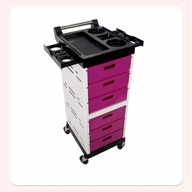 

Nail Salon Furniture the Trolleys Trolley Professional Household Rolling Beauty Luxury Work Tools Hairdressing Makeup Welding