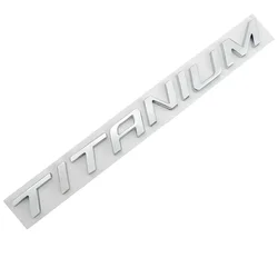 3D Zinc Alloy Metal TITANIUM Logo Chrome Emblem Badge Decals Car Sticker Auto Tail Stickers for Ford Focus 2 Fiesta Kuga EDGE