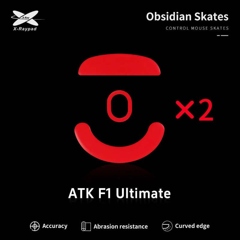 

Коньки для мыши Xraypad Obsidian для ATK Blazing Sky F1 ULTIMATE X-raypad ATK Blazing Sky F1 ULTIMATE скольжение компьютерной мыши Feet