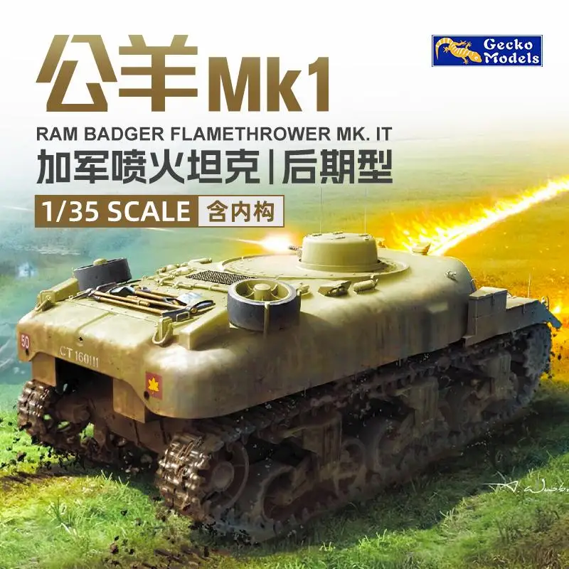 

Gecko Models 35GM0086 1/35 Scale RAM Badger Flamethrower Mk.II (Late Production) Model