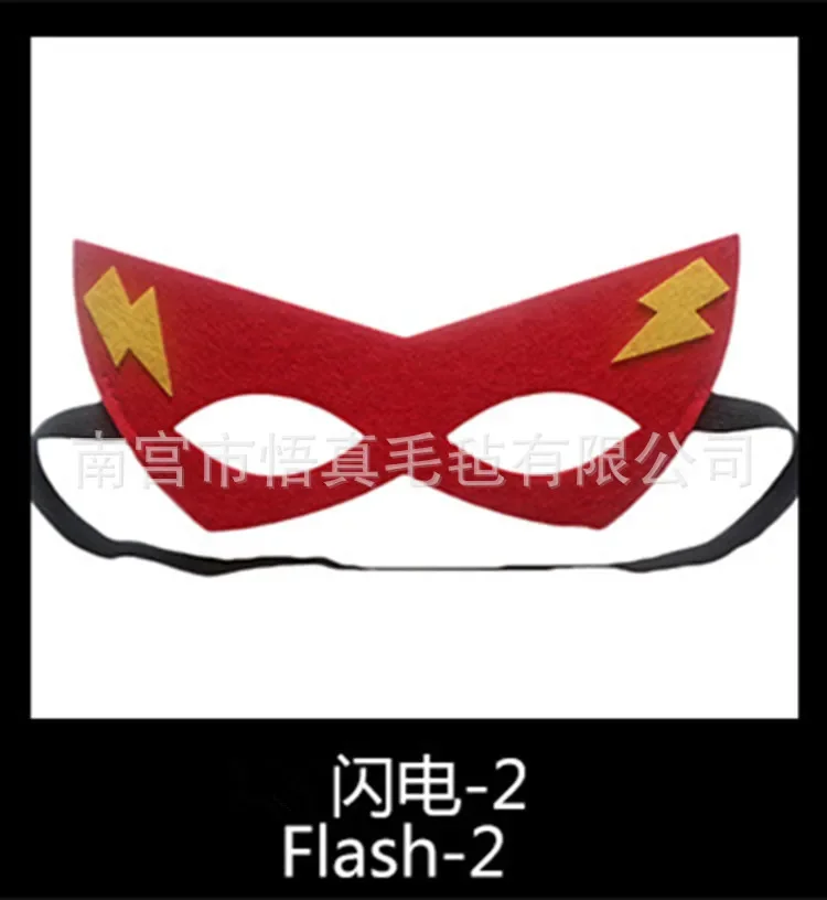 DC Anime Figure Batman Superman Wonder Woman The Flash Halloween Party Felt Blindfold Mask Children\'s Toy Birthday Gifts