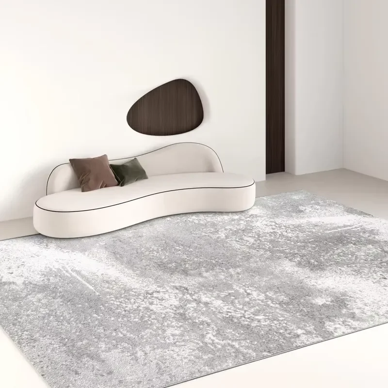 Modern plain minimalist home carpet polypropylene and polyester tufted crafted in an abstract pattern for living room