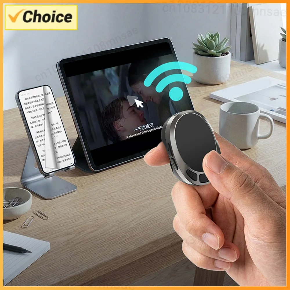 Bluetooth-compatible 5.3 Smart Touch Control Air Mouse Ring Finger Ring Mouse Wireless Page Turner for Android Tablet and
