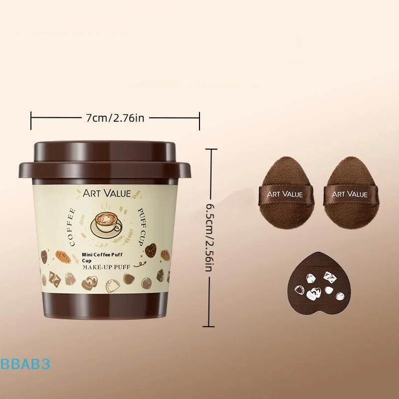 Set di 5 soffio per trucco morbido e carino con scatola di immagazzinaggio Accessorio per strumenti per trucco per fondotinta combinato asciutto e bagnato