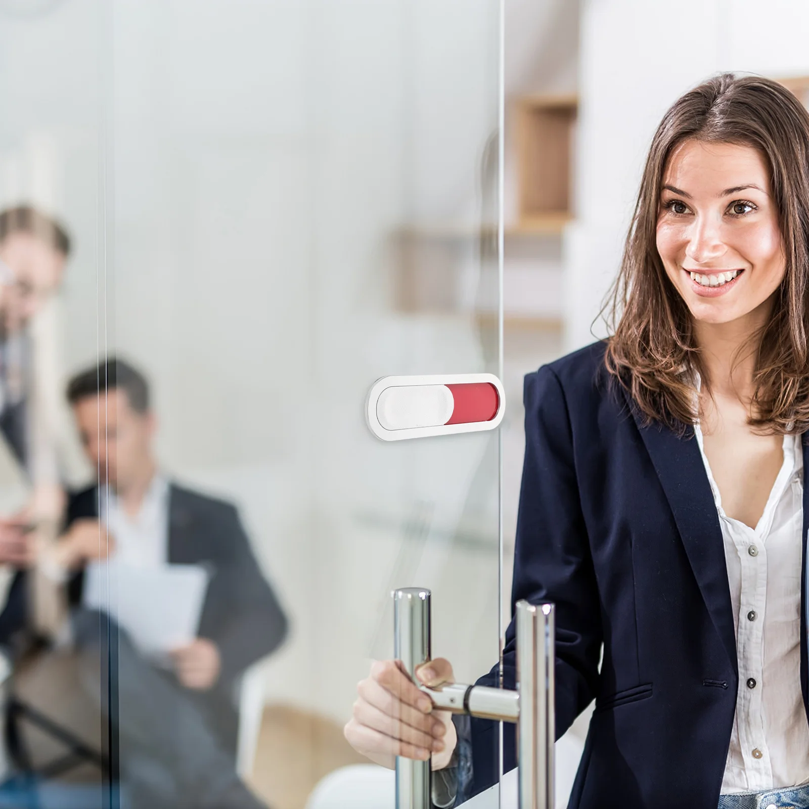 2Pcs Magnetic Office Privacy Sign Conference Room Door Slider Meeting Room Occupied Vacant Status Indicator Meeting Door Sign