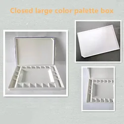 3pcs/set Large Color Box Closed Watercolor Palette Beginners Art Painting Palette Tools Outdoor Portable Pigment Dispensing Box