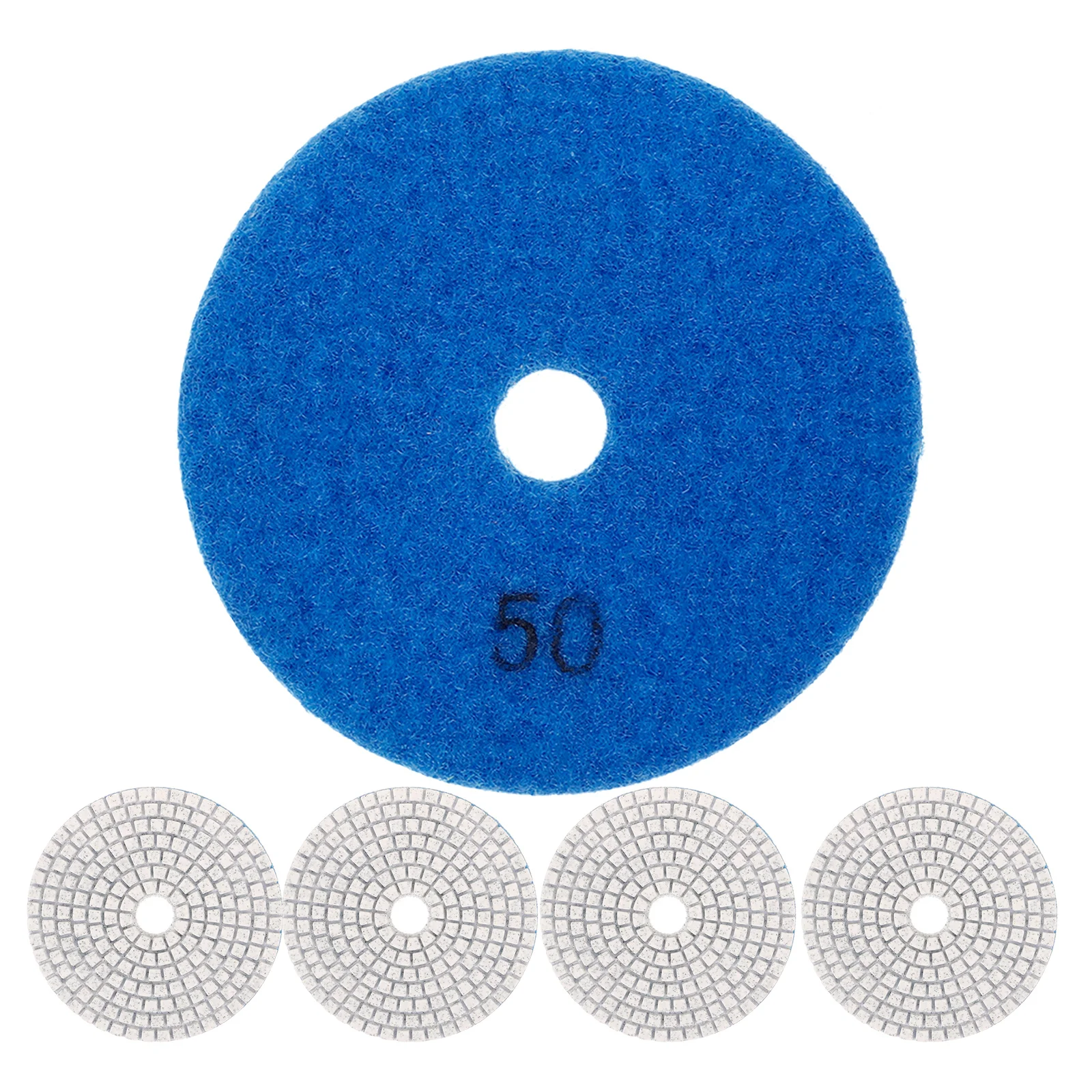 

5 Pcs Stone Polishing Pad Wheel for Grinding Round Pads Concrete Kit Diamond Sanding Tool Nylon Wet