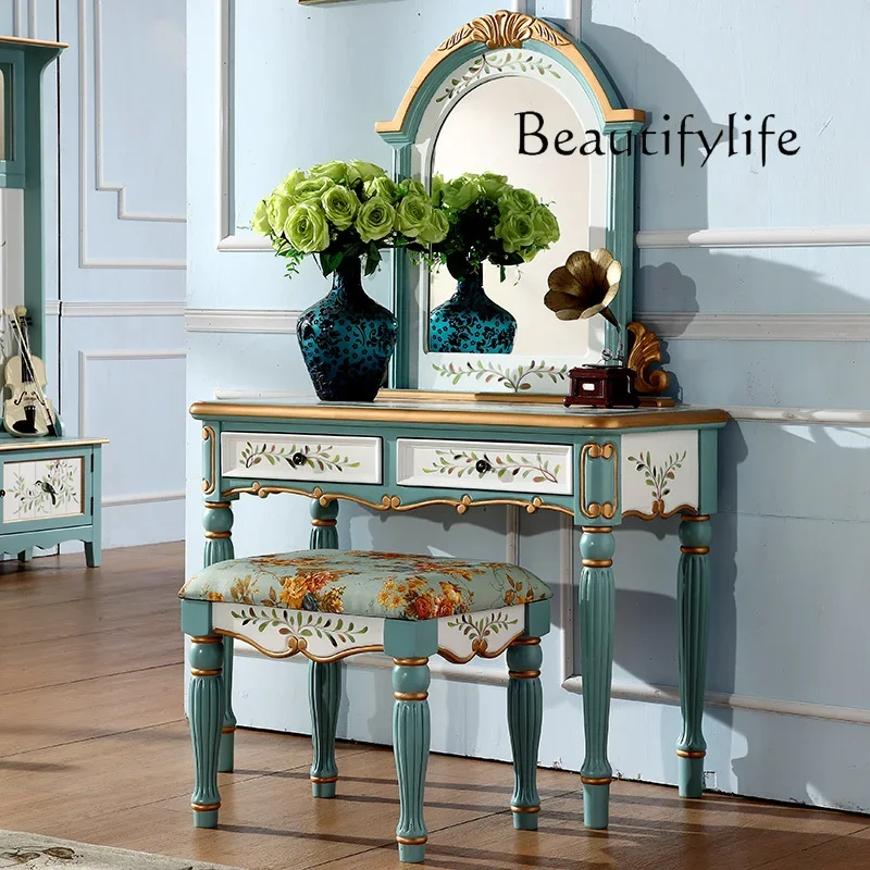

X Smart Home Stool Nordic Drawers Vanity Table Modern Makeup Storage Luxury Dressing Table Aesthetic Decor Tocador Mueble Bedroo