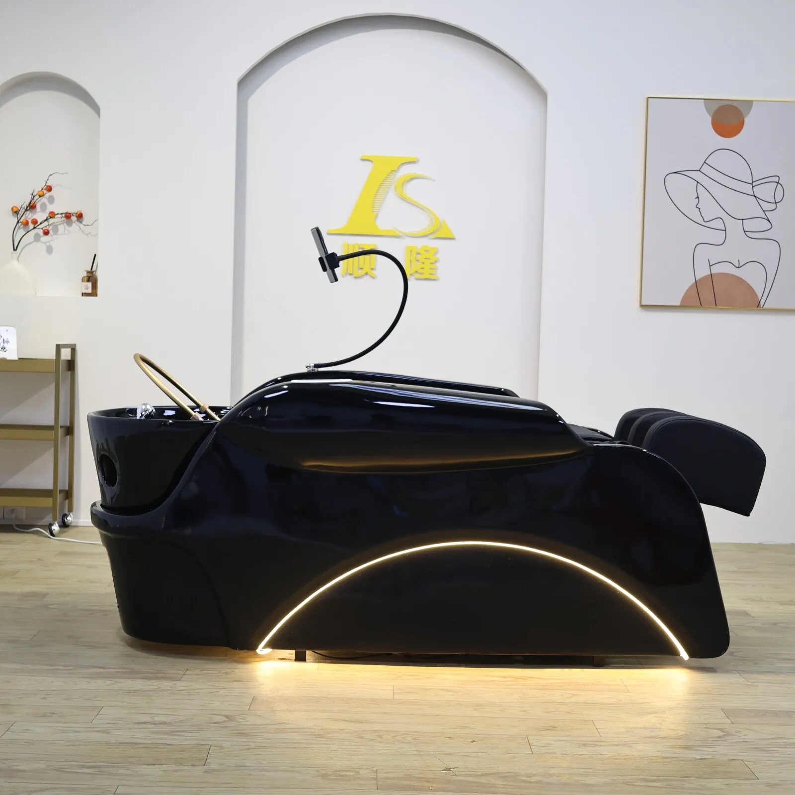 

Роскошная автоматическая массажная кровать с шампунем с эргономичным дизайном, светодиодной подсветкой, идеально подходит для мытья волос и релаксации в салоне