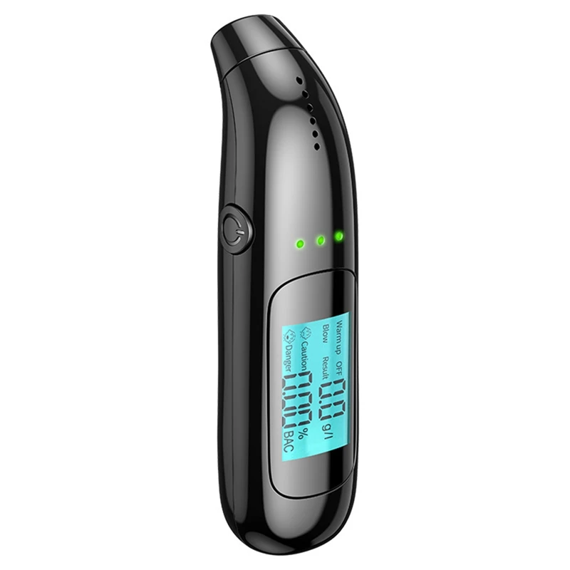 Portable Breathalyzer With Display Rechargeable Digital Breathalyzer For Driving Prevention