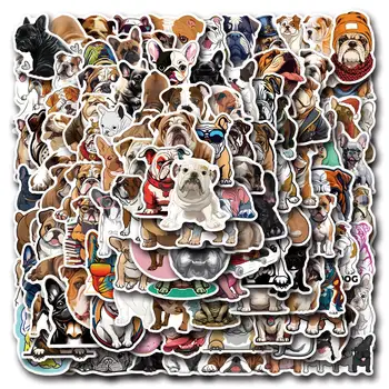 10/30/50/110 張裝鬥牛犬卡通貼紙 酷寵物狗貼紙 動物塗鴉貼紙 行李箱 筆記型電腦 吉他 自行車 滑板 玩具 8 最佳銷售 鬥牛犬貼紙 - №8