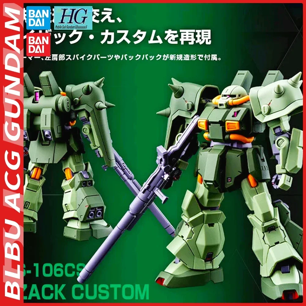 

BLBU ACG Bandai Anime HGUC RMS-106CS HI-ZACK CUSTOM(A.O.Z RE-BOOT) Original Model Toys Action Figure Collectible Children