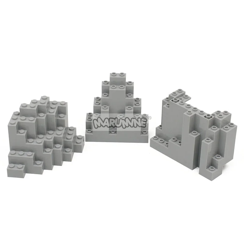 Marumine mountain bottom 4x10x6 acessórios 6082 construção moc tijolos kit modelo peças de construção brinquedos educativos para crianças