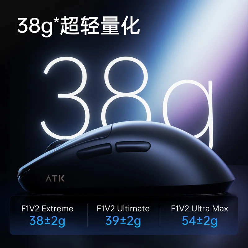 Atk Liekong F1 V2 ماوس لاسلكي صغير ومتوسط خفيف الوزن للألعاب والمكتب الرائد مريح هدية للأولاد #3