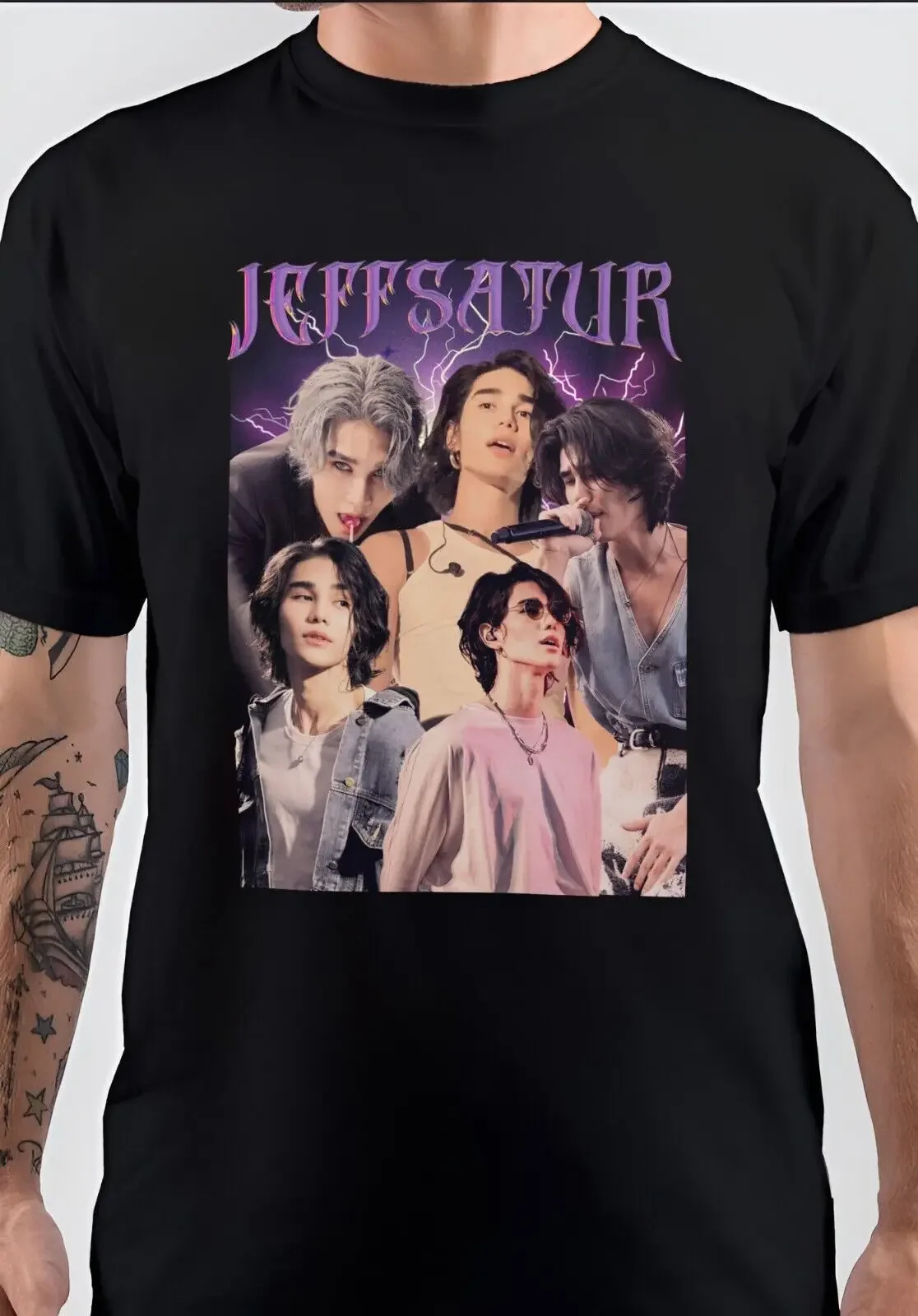 NWT Thai Singer Actor Jeff Satur Artist T Shirt long or short sleeves