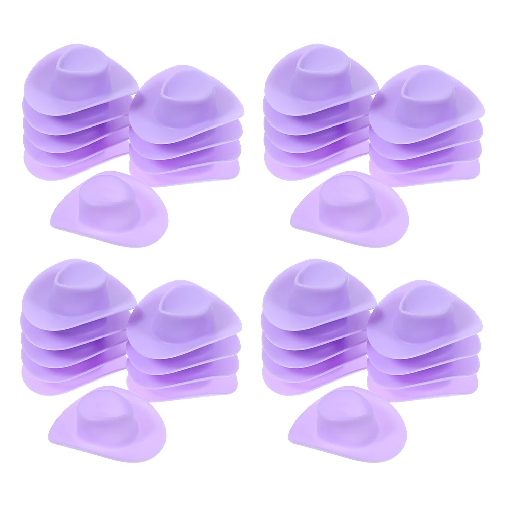 50 قطعة قبعات رعاة البقر الصغيرة للحرف اليدوية قبعة مصغرة غربية أنيقة الديكور DIY بها بنفسك نشاط الوالدين والطفل فكرة هدية فريدة من نوعها