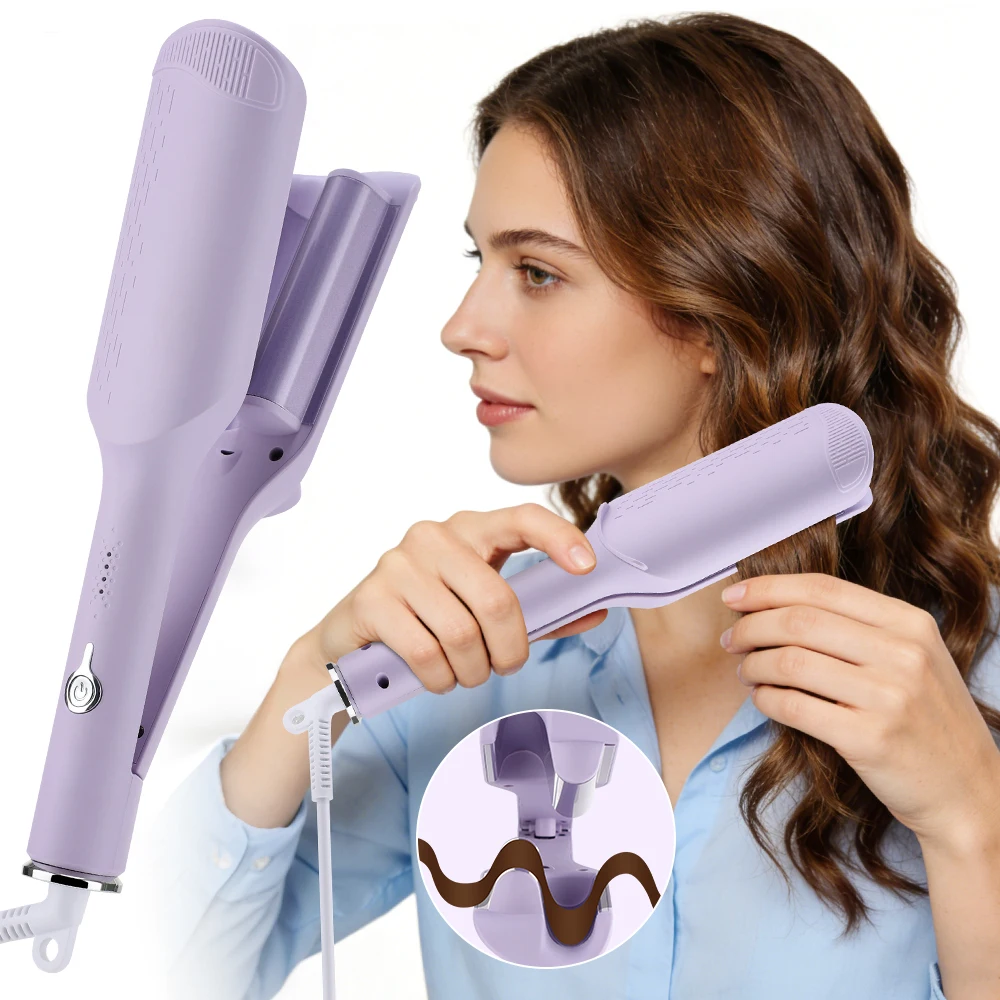 

32mm Electric Curling Iron Automatic Lambswool Curling Tool Long Lasting French Styling Deep Waver Curling Iron For Women Female