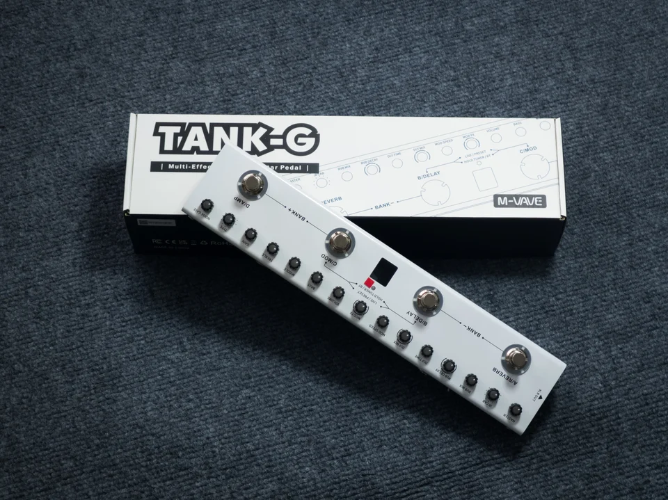M-VAVE TANK PRO/TANK-G マルチエフェクトギターペダル：120プリセット