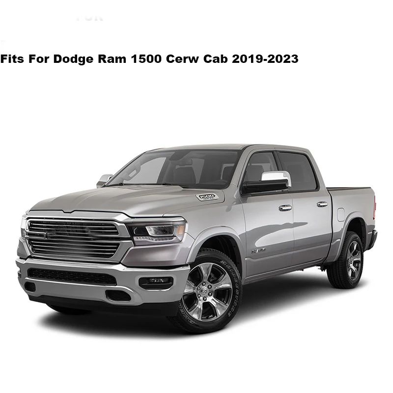 Window Visor For Dodge Ram 1500 Cerw Cab 2019 2020 2021 2022 2023 Awning Shelter Shade Sun Rain Deflector Guard Auto Accessories