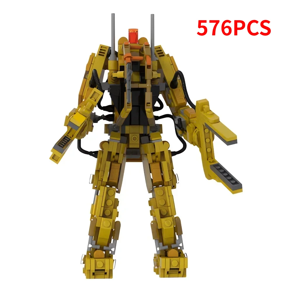 Movie Merchandise P-5000 Powered Work Loader Robot Building Blocks MOC-129373 Space Aliened Mecha Assembly Model Kids Toy Gift