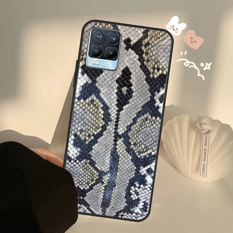 Python Snake Skin For OnePlus 10 Pro 9 Pro 8T Nord2 9R Case For Realme GT 2 Pro 7 8 GT Neo2 9i 8i C21 Coque