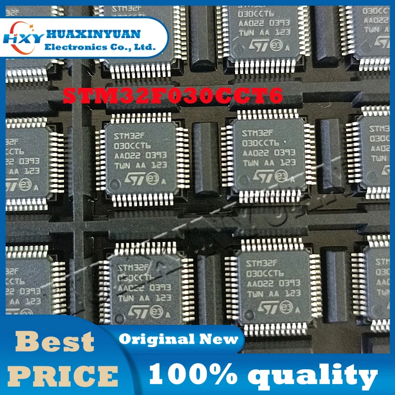 1PCS/LOT STM32F030CCT6 LQFP48 STM STM32 STM32F STM32F03 STM32F030 STM32F030CC STM32F030CCT New and Original  Ic Chip In Stock IC