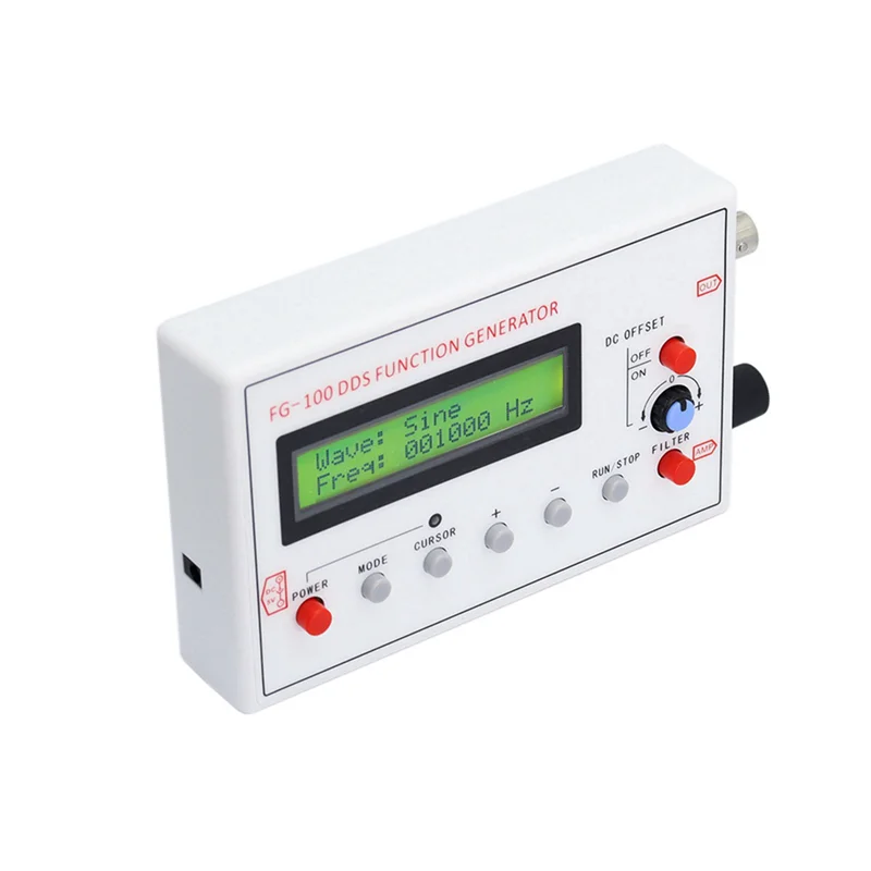 

ABUO-2X FG-100 Функция DDS Генератор сигналов Частотомер 1 Гц - 500 кГц Модуль синусоидальной + квадратной + треугольной формы + зубчатой сигнал