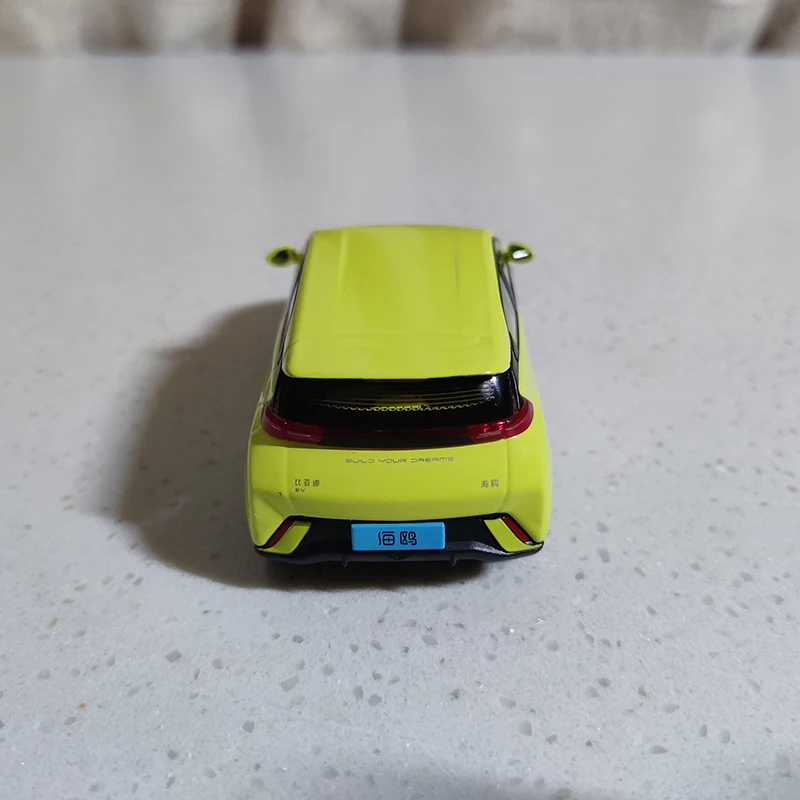 1:43 Scale BYD Seagull EV New Energy Car Model Alloy Diecast Simulation Toy Collectible Gift