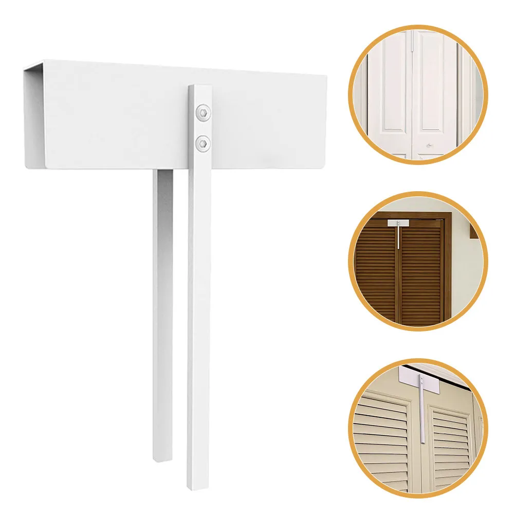 

Двойной дверной замок для складных дверей шкафов, кладовых, раздвижных шкафов, портативный, простой в установке, из нержавеющей стали, безопасный замок