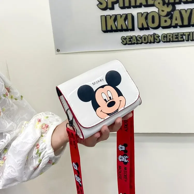 Disney children\'s small shoulder bag new Mickey mouse cute small bag PU messenger bag boy girl mini coin purse