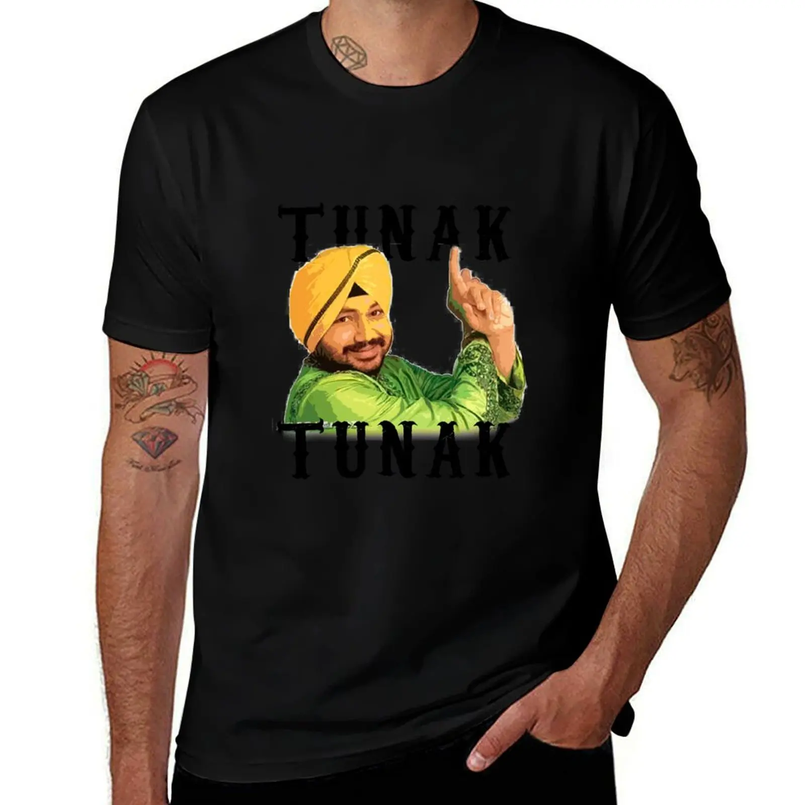 

man T-Shirt t shirts for man t white cotton Tunak shirt T-Shirt pack cotton t Tunak shirts - Daler Mehndi man