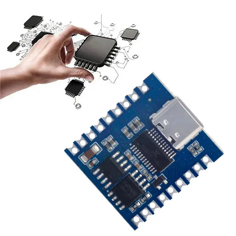 AT82-DY-SV17F MP3 Player Module Voice Playback IO Trigger Serial Port Control USB Download Functionality