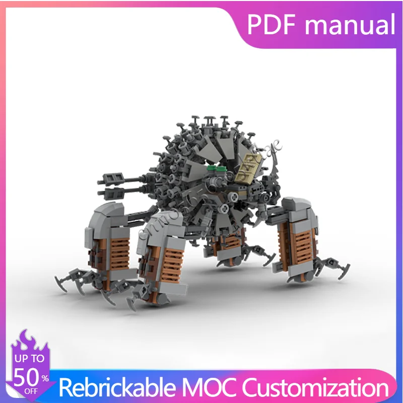 572 PCS MOC Creative Fully Rotating Separable Double Wheel Robot Building Blocks Model Educational Assembly Toy For Boys Gifts