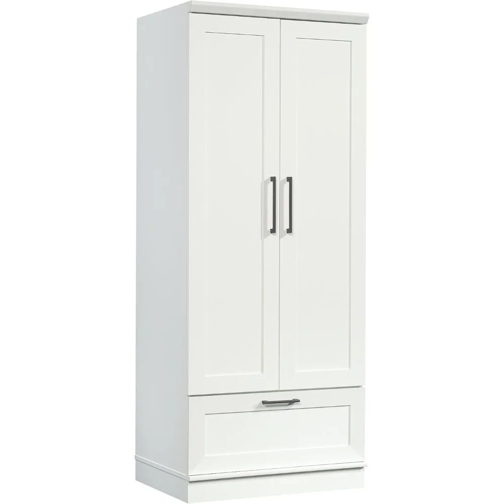 

Sauder HomePlus Wardrobe/Pantry cabinets, L: 29.06" x W: 20.95" x H: 71.18", Soft White finish