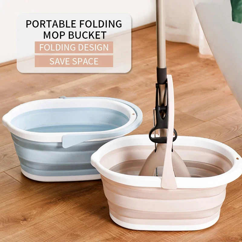 Folding Water Basin Camping Supplies Plastic Bucket Washbasin for Foot Spa Bath Fishing Car Wash Household Items Accessories