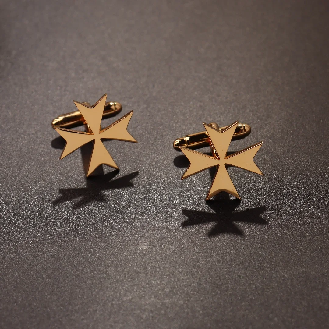 1 paar Edelstahl Manschettenknöpfe Männer Manschette ButtonLion Eagle Kreuz Sikh Symbol Für Hochzeit Hemd Abzeichen Pin Business Hemd Manschette – Detail 12