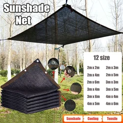 Black Sunshade Net, Plant Shading, Greenhouse Cover, Mesh Fence, Privacy Screen, Garden Sun Shed, Outdoor, Anti-UV, 80 ~ 85%