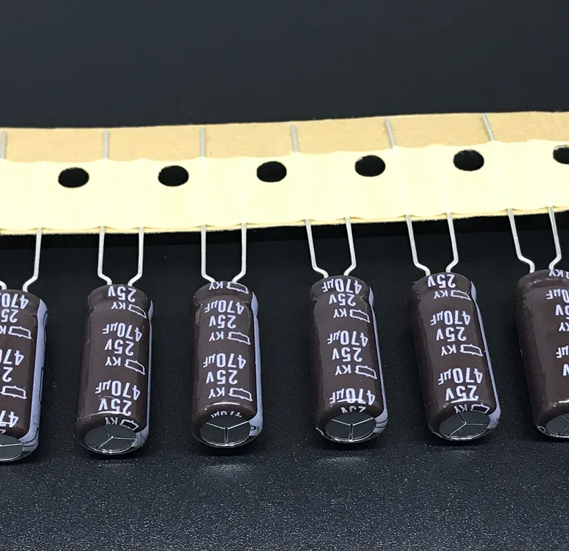 

10pcs 470uF 25V NIPPON NCC KY Series 8x20mm Low impedance ESR Long Life 25V470uF Aluminum Electrolytic Capacitor