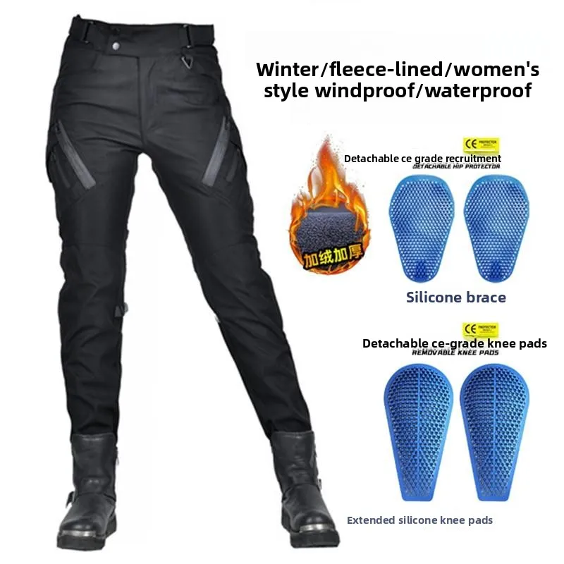 pantaloni-da-moto-da-donna-autunno-inverno-in-pile-ispessito-parabrezza-antispruzzo-locomotiva-d'acqua-pantaloni-elastici-anti-goccia