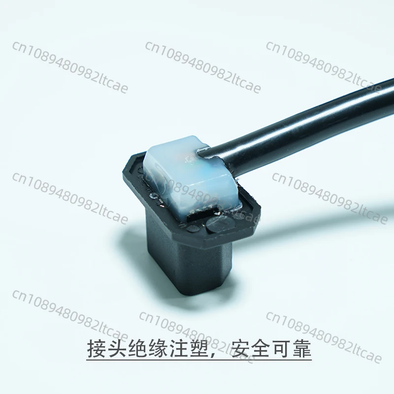 Computer Chassis Extension Cable 90 Degree Elbow National Standard High-power Three-hole Socket Transfer Word