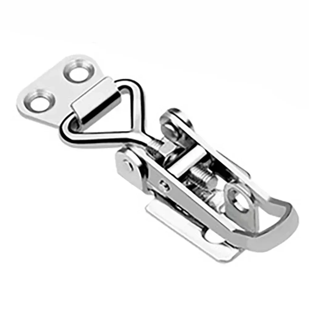 Lever Lock Hasp Stainless Steel Hasp Lock Latch Self-Locking Adjustable 38-50mm