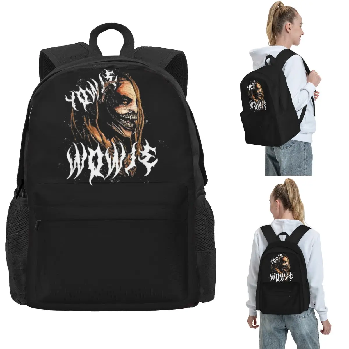 

Рюкзаки Bray Wyatt The Fiend для мальчиков и девочек, сумка для книг, большая вместительная школьная сумка для студентов, рюкзак для ноутбука, сумка на плечо