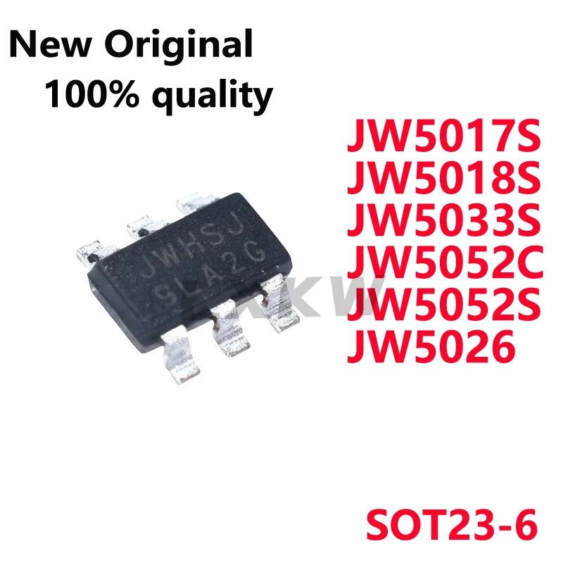 10 шт. новый оригинальный JW5033S JWHSJ JW5017S JWBV JW5018S JW5052C JWH6J JW5052S JE2B JW5026 JWBH/JWBHJ SOT23-6 в наличии