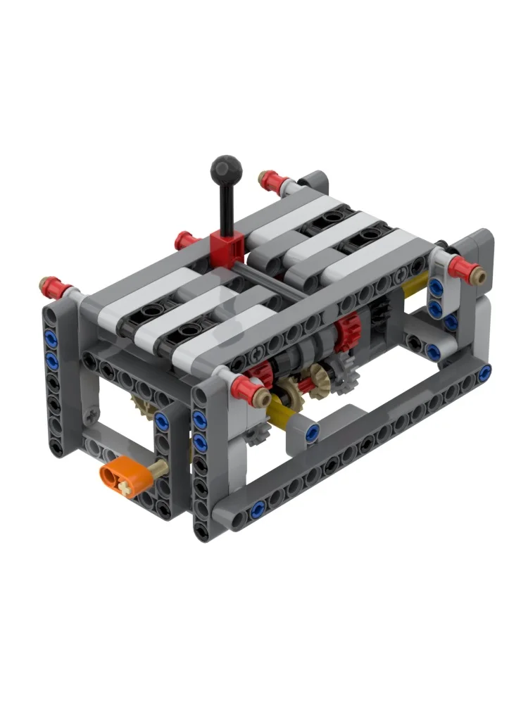 Boîte de vitesses à 5 vitesses, boîte de vitesses inversée, blocs de construction de boîte de vitesses MOC modifiés, Puzzle, Kit de pièces de jouets d'assemblage DIY (170 pièces)
